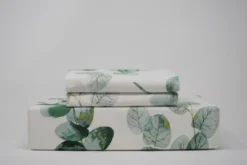 Pointehaven Digital Print 100% Combed Cotton Printed Breathable Crisp Percale Duvet Set