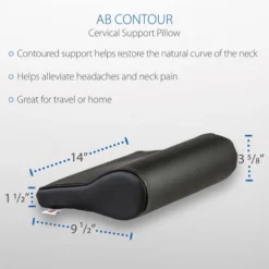 Core Products AB Contour Cervical Support Pillow, Black Vinyl 8 Core Products AB Contour Cervical Support Pillow, Black Vinyl -Bedding Store GUEST 06645ccf 52b9 4160 a511 94a9f625eeb7
