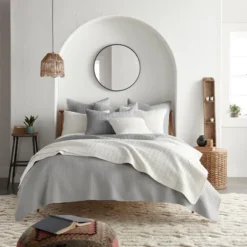 Mills Waffle Quilt And Pillow Sham Set - Levtex Home -Bedding Store GUEST 08754047 f519 4889 934c 065436db9cb9