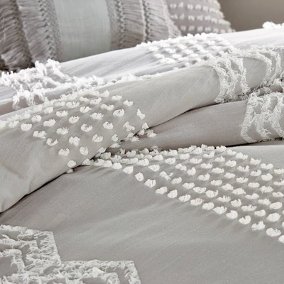 Peri Home Cut Geo Sham Gray 3 Peri Home Cut Geo Sham Gray - Image 3