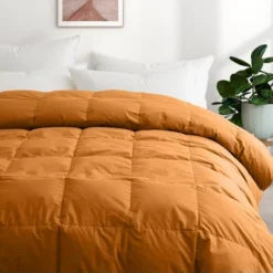 Peace Nest Organic Cotton Down Feather Comforter Duvet Insert, Tan -Bedding Store GUEST 099bd528 0b51 4a8c 8648 5c065c86a75c