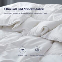 Peace Nest White Goose Down Feather Comforter Duvet Insert -Bedding Store GUEST 0b46e43a a0fa 42f0 a83f 7d12636e1d44