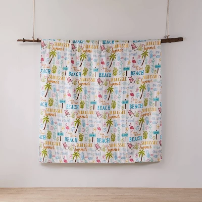 Beach Days Quilt Set White/Green/Blue - Homthreads 3 Beach Days Quilt Set White/Green/Blue - Homthreads - Image 3