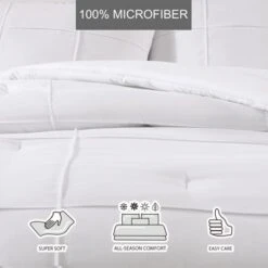 City Scene Solid Microfiber White Full Queen Duvet Cover Bonus Set -Bedding Store GUEST 0f323b06 8371 4e76 b3bf f82a910780ba