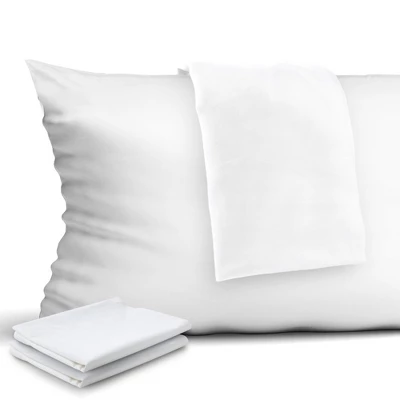 400 Thread Count Cotton Zippered Pillowcase 4 Piece 4 400 Thread Count Cotton Zippered Pillowcase 4 Piece - Image 4