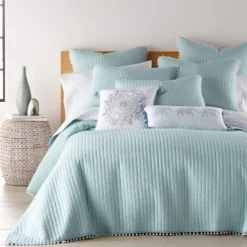 Pom Pom Blue Haze Standard Sham - Levtex Home -Bedding Store GUEST 1a3fa2b2 6cbb 4970 84a9 f4d8e94112d6