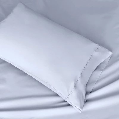 King 300 Thread Count Clean Performance Solid Sheet Set Blue - Sealy 5 King 300 Thread Count Clean Performance Solid Sheet Set Blue - Sealy - Image 5