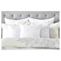 Iveta Abolina Beach Day Floral Pillow Sham Gray - Deny Designs®