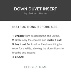 All Season Luxury White Duck Down Duvet Comforter Insert | BOKSER HOME -Bedding Store GUEST 1f5119f9 c036 4378 88cc f0b372542e9c 1