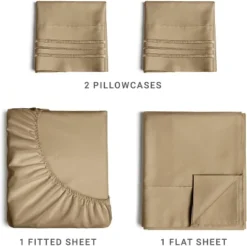 4 Piece Microfiber Sheet Set - CGK Linens