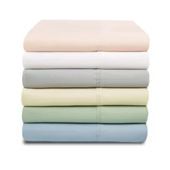 1000 Thread Count Solid Lyocell-Blend Pillowcase Set By Blue Nile Mills