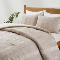 Peace Nest 3 Piece Year-Round Warmth Geometric Clipped Comforter Set Soft Microfiber -Bedding Store GUEST 2620261e e364 44b1 8ac1 e1d048d2f06b