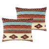 Red Rock Primitive Geometric Motifs Pillow Sham Clay By Greenland Home Fashions