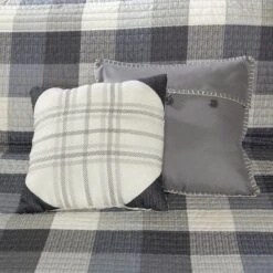 6pc Warren Herringbone Quilted Reversible Coverlet Set With Decorative Pillows - Madison Park -Bedding Store GUEST 32ecdbb4 b852 4eff 9e26 b5c043a9f396
