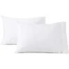 Micropuff Breathable Hypoallergenic Microfiber Pillow Cases – White (4 Pack)