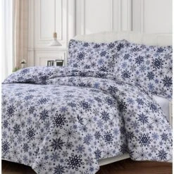 Snowflakes 3pc Oversized Duvet Set - Tribeca Living 5 Snowflakes 3pc Oversized Duvet Set - Tribeca Living -Bedding Store GUEST 38df72b3 27ef 49bd b560 7bc6dc641cac