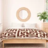 Maze In Brandywine Cotton Duvet & Sham Set - Deny Designs