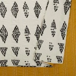 Prosperity Quilt & Sham Set Black/White - Jungalow By Justina Blakeney -Bedding Store GUEST 3a0132de d5f1 4ba7 842c 7cd938e62aa0