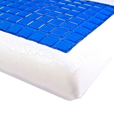 Hastings Home Comfort Gel Memory Foam Pillow With Cover 2 Hastings Home Comfort Gel Memory Foam Pillow With Cover - Image 2