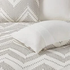 Keaton Cotton Clip Jacquard Duvet Cover Set Gray - Urban Habitat 14 Keaton Cotton Clip Jacquard Duvet Cover Set Gray - Urban Habitat -Bedding Store GUEST 3c4faec0 2ab7 41d7 9aa6 f964f524e12a