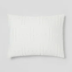 8pc Tufted Broken Stripe Comforter Bedding Set White - Threshold™ -Bedding Store GUEST 42d4bc3b 6ba7 4bc5 a927 866f33fe3fc0