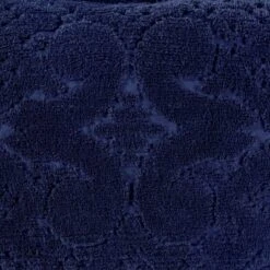 Euro Ashton Collection 100% Cotton Tufted Unique Luxurious Medallion Design Pillow Shams Navy - Better Trends