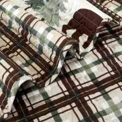 Market & Place Cedar Creek Lodge Plaid Reversible Quilt Set -Bedding Store GUEST 445380e6 52a3 48f6 8d1c c311103e1b3c
