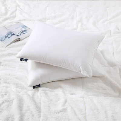 2pk HeiQ Cooling Softy-Around Feather And Down Pillow - Serta 2 2pk HeiQ Cooling Softy-Around Feather And Down Pillow - Serta - Image 2
