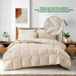 Peace Nest All Season 100% Organic Cotton Down Duvet Insert Medium Warmth Comforter -Bedding Store GUEST 47945382 b8a0 43ce 9f98 c76a7a38dcb3