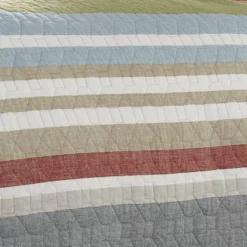 Gray Stripe Salmon Ladder Quilt Set - Eddie Bauer® 8 Gray Stripe Salmon Ladder Quilt Set - Eddie Bauer® -Bedding Store GUEST 48862834 69c3 4037 a7ec 13e6ffd37812