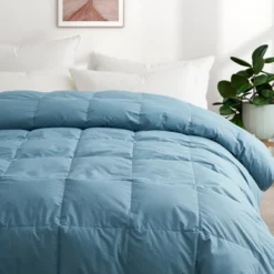 Peace Nest Organic Cotton Down Feather Comforter Duvet Insert, Blue -Bedding Store GUEST 4d14a265 3334 4603 b491 0cd7ca4acf78