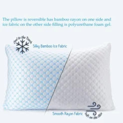 Continental Sleep, Bamboo Cover Pillows With Gel Memory Foam | Maintains Proper Sleeping Postures, Relieves Neck, 25 X 15, White 9 Continental Sleep, Bamboo Cover Pillows With Gel Memory Foam | Maintains Proper Sleeping Postures, Relieves Neck, 25 X 15, White -Bedding Store GUEST 4e3e9bab 122b 407c b7cb 1826563f3ffe