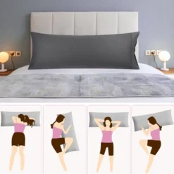 PiccoCasa Soft Cotton Body Zipper Closure 20"x 55" Pillowcase 1PC -Bedding Store GUEST 4e41ad8d d31e 4079 b590 beda610e99a0