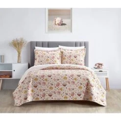 3pc Bali Quilt Set Pink - NY&C Home Collection -Bedding Store GUEST 500e78bc 7839 4e6e a620 91b9b94d39af