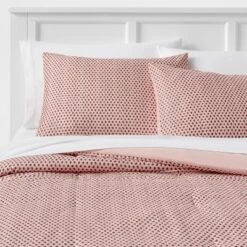 Strawberry Print Reversible Microfiber Comforter & Sheet Set Light Pink - Room Essentials™ -Bedding Store GUEST 509e45d1 864d 4b14 8596 d95b17988f3b