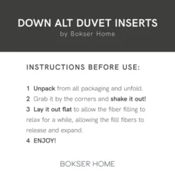 Premium All Season Down Alternative Duvet Comforter Insert | BOKSER HOME -Bedding Store GUEST 577932ae 7cf1 4faa 9713 265e910eb4f1