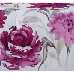 Christian Siriano 3pc Remy Floral Duvet Cover Set Magenta/White