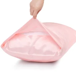 2 Pcs Standard Silk 350TC Gift Set Pillowcase And Eye Cover Pink - PiccoCasa -Bedding Store GUEST 5c0349f6 cf51 4b67 98ec c123772a3f18