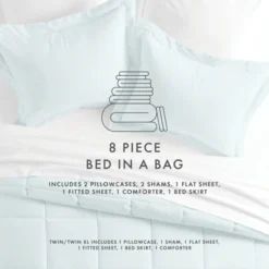 Essential Bed In A Bag Comforter Bedding Set, Ultra Soft, Machine Washable - Becky Cameron (8 Piece Set) -Bedding Store GUEST 61cfc1f8 408f 4fcb 898a 146c291ee845