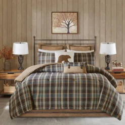 26x26" Woolrich Hadley Plaid Euro Sham Brown -Bedding Store GUEST 624d124e 2988 4971 a98f acf4438b7cbf