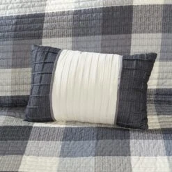 6pc Warren Herringbone Quilted Reversible Coverlet Set With Decorative Pillows - Madison Park -Bedding Store GUEST 62734586 6585 4e71 b619 6680fe56f77b