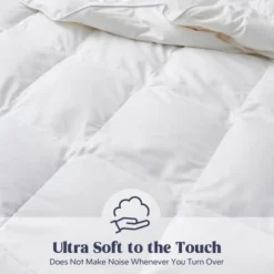 Peace Nest 360 Thread Count White Down Comforter Duvet Insert -Bedding Store GUEST 654bbf22 4782 416f 9dec 20b75b7b52a2