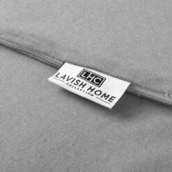 Full Body Pillow Cover- U-Shaped 100% Cotton Jersey Replacement Pillowcase With Zipper- Fits Maternity/Body Pillows Up To 58Â” By Lavish Home (Gray) -Bedding Store GUEST 65a05588 568e 4bd8 b258 18a9b08fe7b1