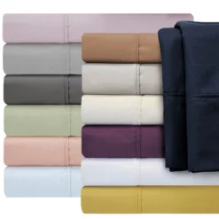 Luxury Solid Deep Pocket Cotton Blend Bed Sheet Set By Blue Nile Mills -Bedding Store GUEST 661c8838 4878 488d 917e b872a340950a