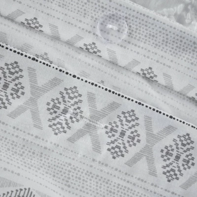 3pc Mill Valley Reversible Cotton Duvet Cover Set Gray 7 3pc Mill Valley Reversible Cotton Duvet Cover Set Gray - Image 7