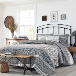 Abbey Reversible Quilt Set Gray - Stone Cottage 17 Abbey Reversible Quilt Set Gray - Stone Cottage -Bedding Store GUEST 669578e8 bc9e 451f 9bbb 9308713ffecd