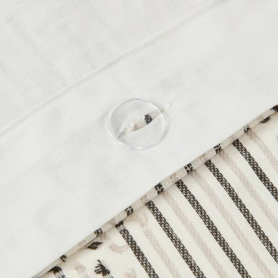 Keaton Cotton Clip Jacquard Duvet Cover Set Gray - Urban Habitat 7 Keaton Cotton Clip Jacquard Duvet Cover Set Gray - Urban Habitat - Image 7