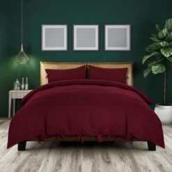 3 Pcs 110gsm Brushed Microfiber Solid Color Bohemian Theme Washable Duvet Cover Bedding Sets - PiccoCasa 9 3 Pcs 110gsm Brushed Microfiber Solid Color Bohemian Theme Washable Duvet Cover Bedding Sets - PiccoCasa -Bedding Store GUEST 7001c233 ea80 477c 8202 54264f7e94d7