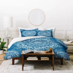 RosebudStudio Sweet Mandala Duvet Cover Set Blue - Deny Designs