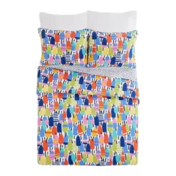 Kate Nelligan For Makers Collective Buoys Quilt Set Blue/Green/Red